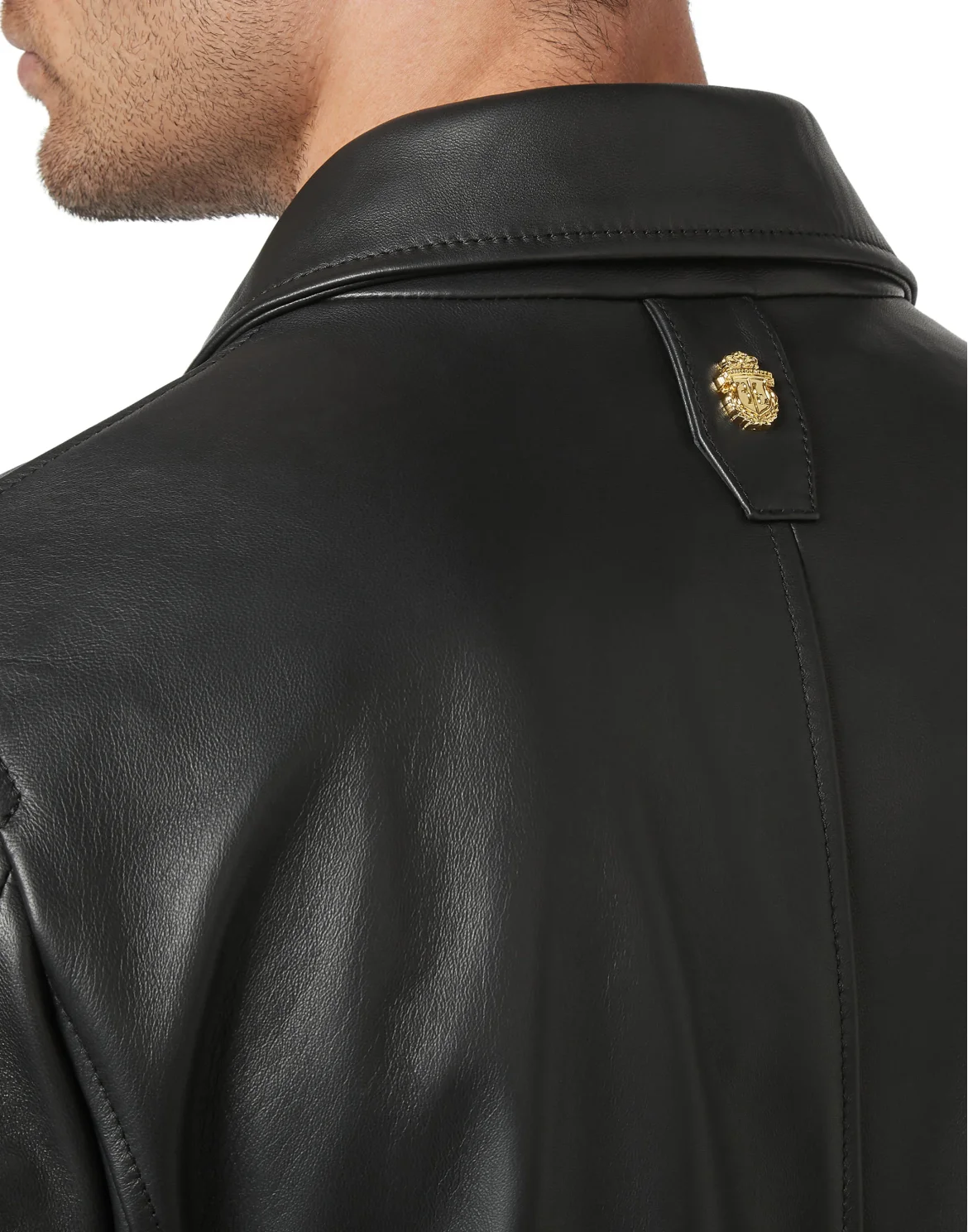 Leather Bomber, цвет: Черный