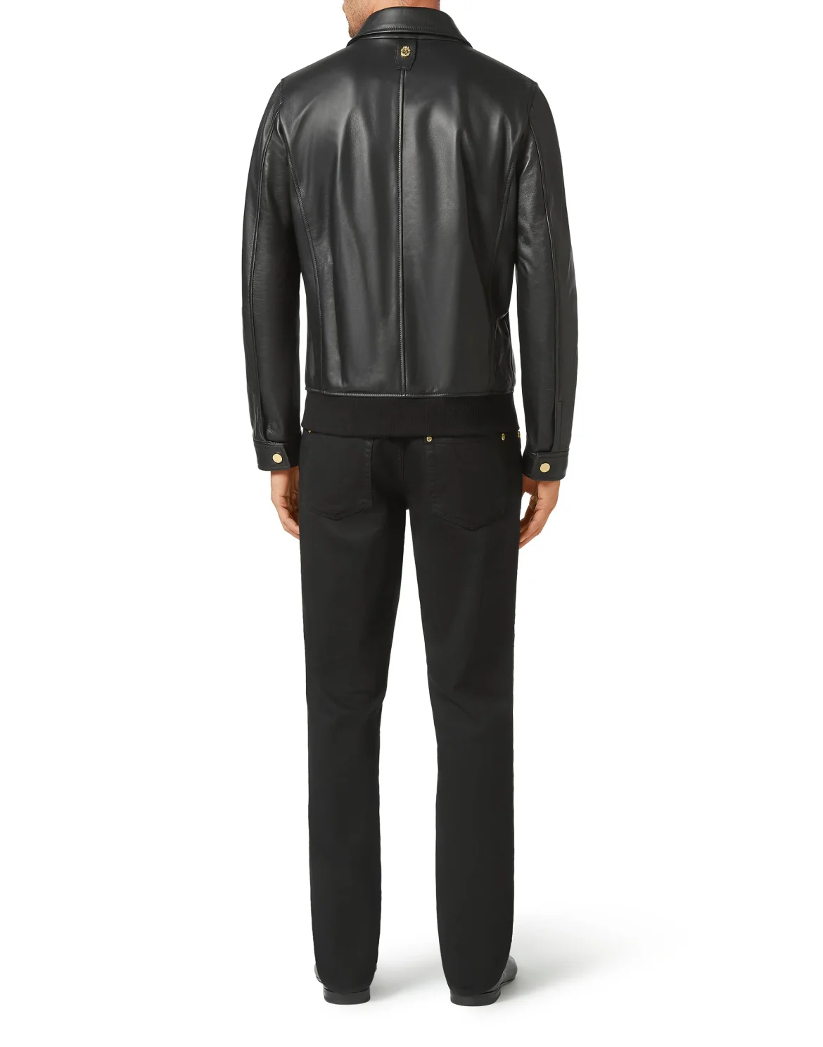 Leather Bomber, цвет: Черный