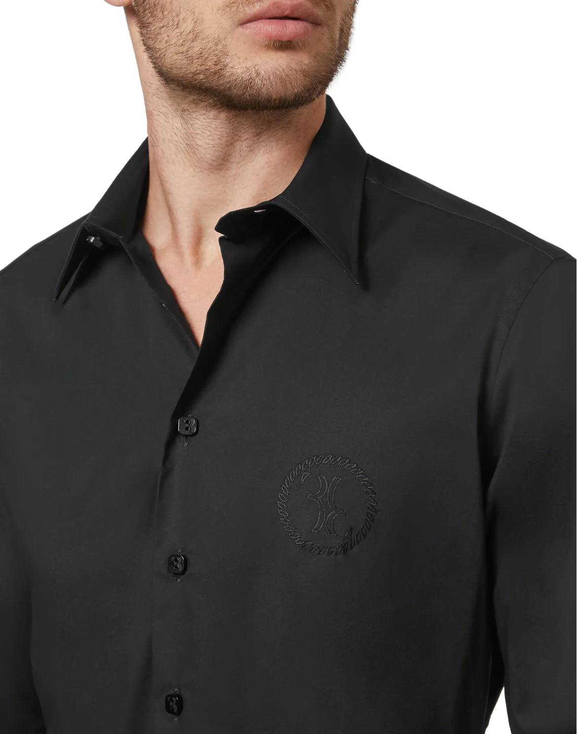 Shirt Silver Cut LS, цвет: Черный