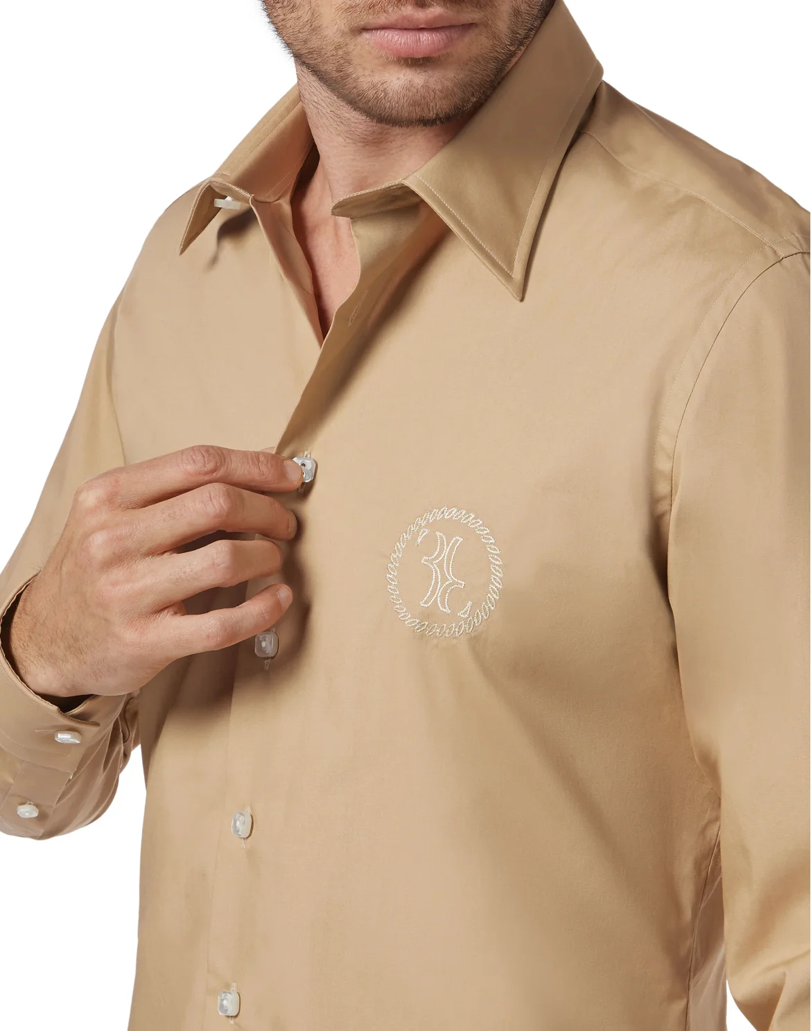 Shirt Silver Cut LS, цвет: Бежевый