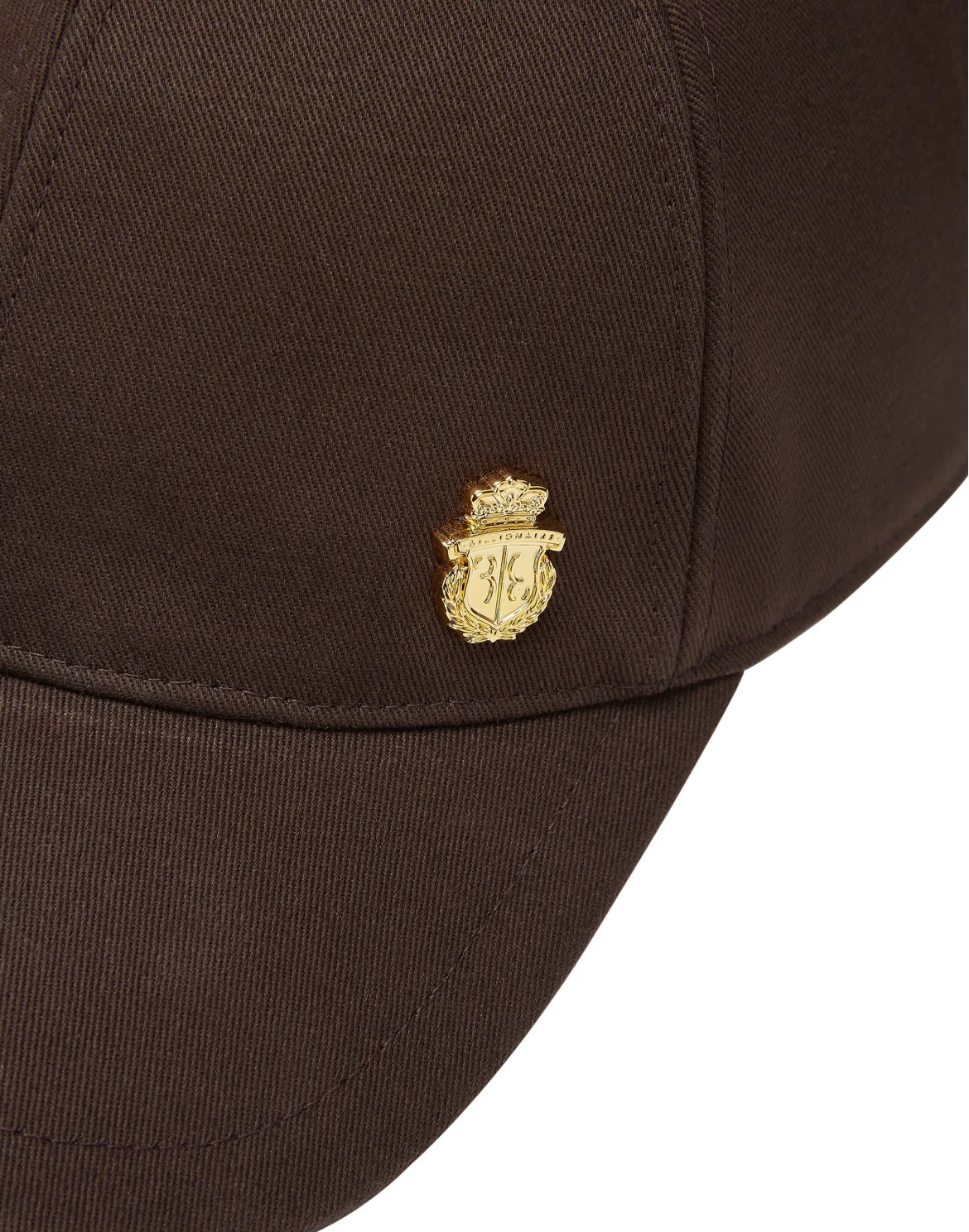 Cotton Canvas Baseball Cap, цвет: Коричневый