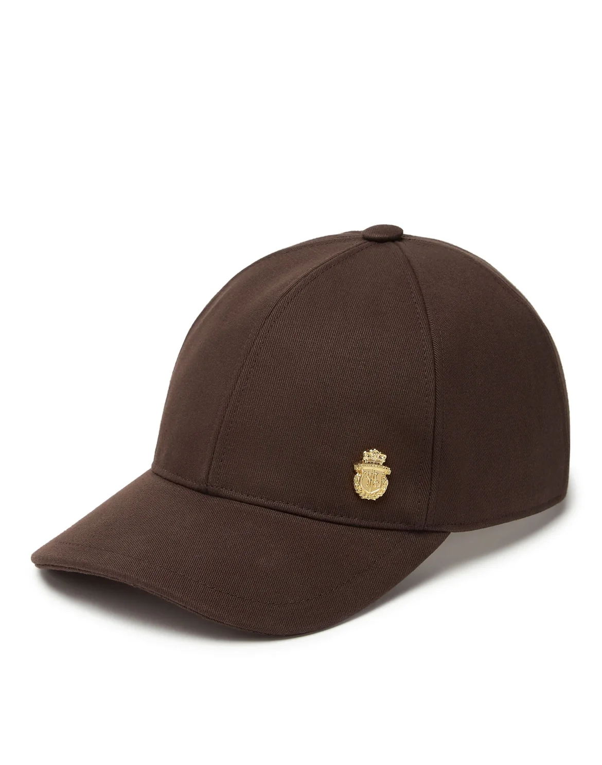 Cotton Canvas Baseball Cap, цвет: Коричневый