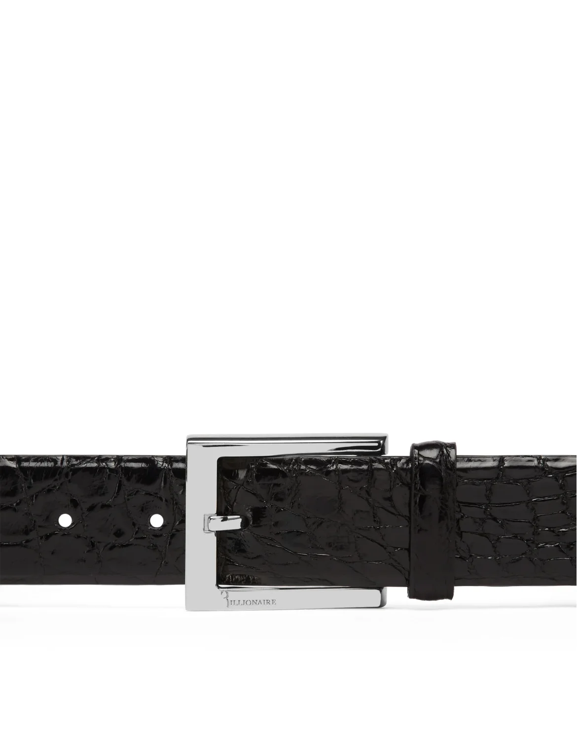 Alligator Leather Belt, цвет: Черный