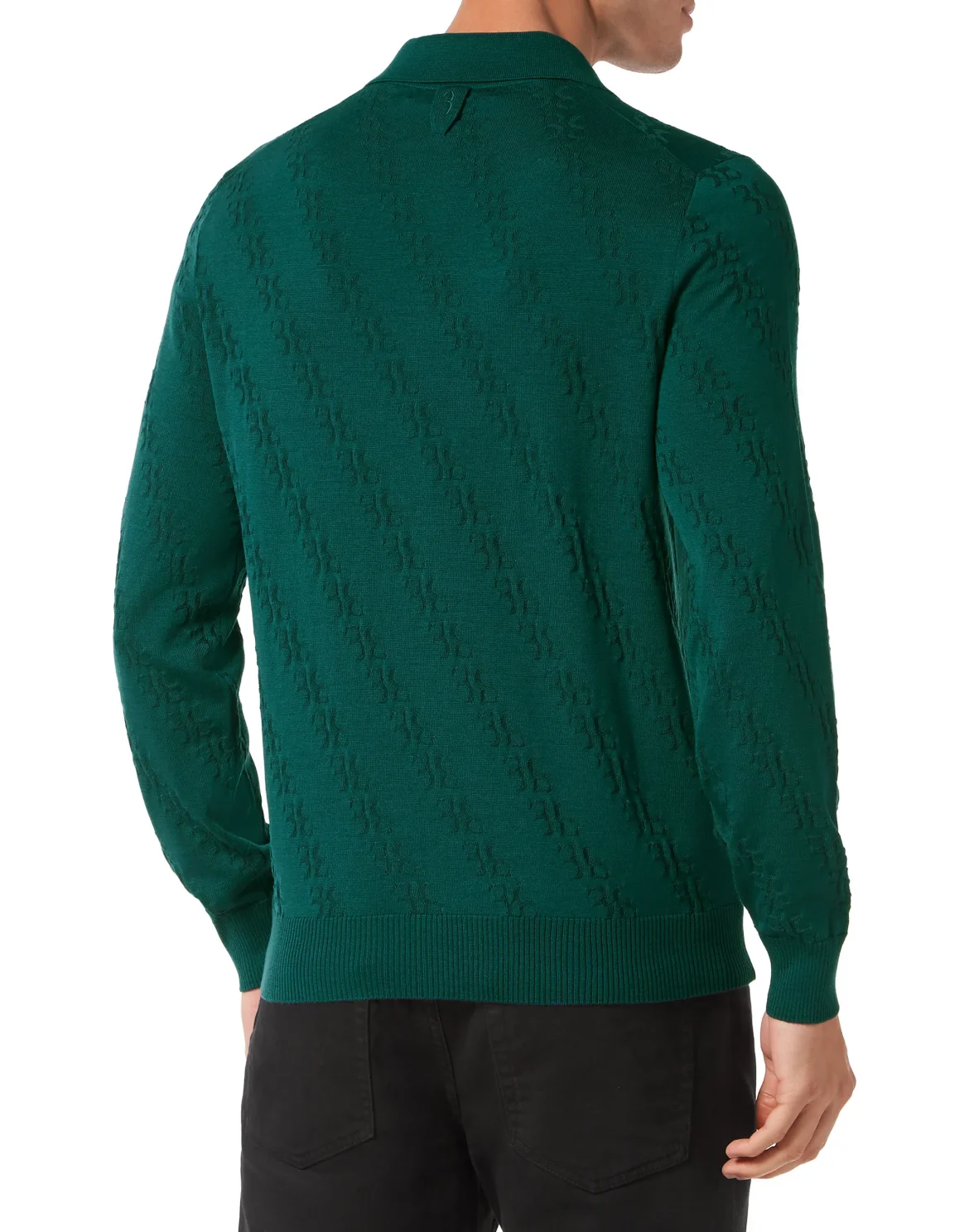 Wool and Silk Pullover Polo-Neck LS, цвет: Зеленый
