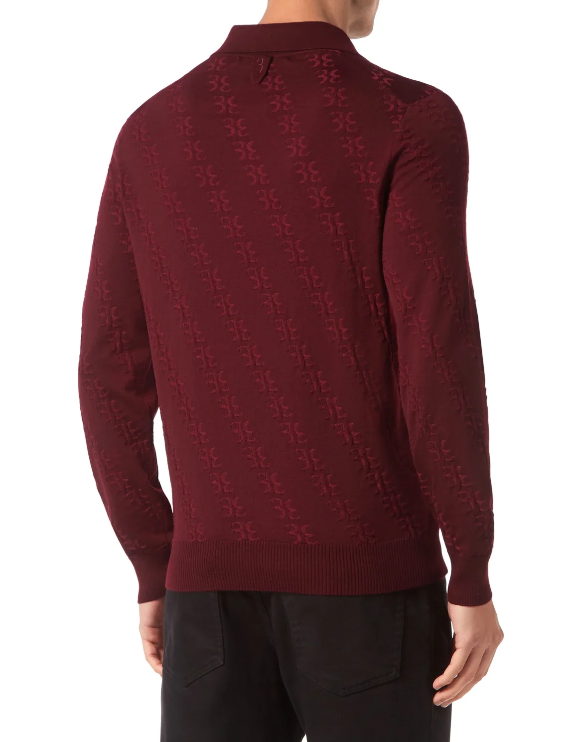 Wool and Silk Pullover Polo-Neck LS, цвет: Красный