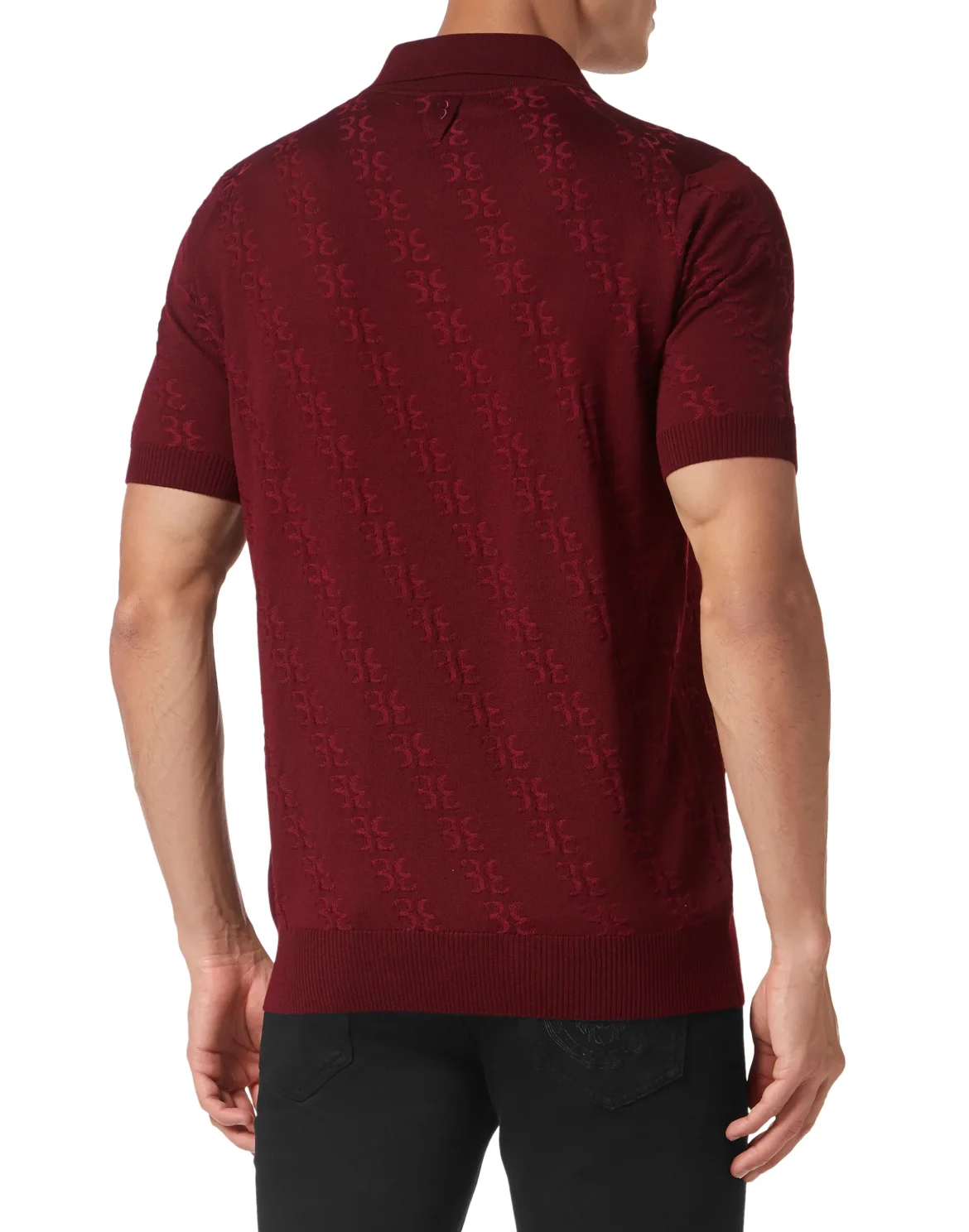 Wool and Silk Pullover Polo-Neck SS, цвет: Красный