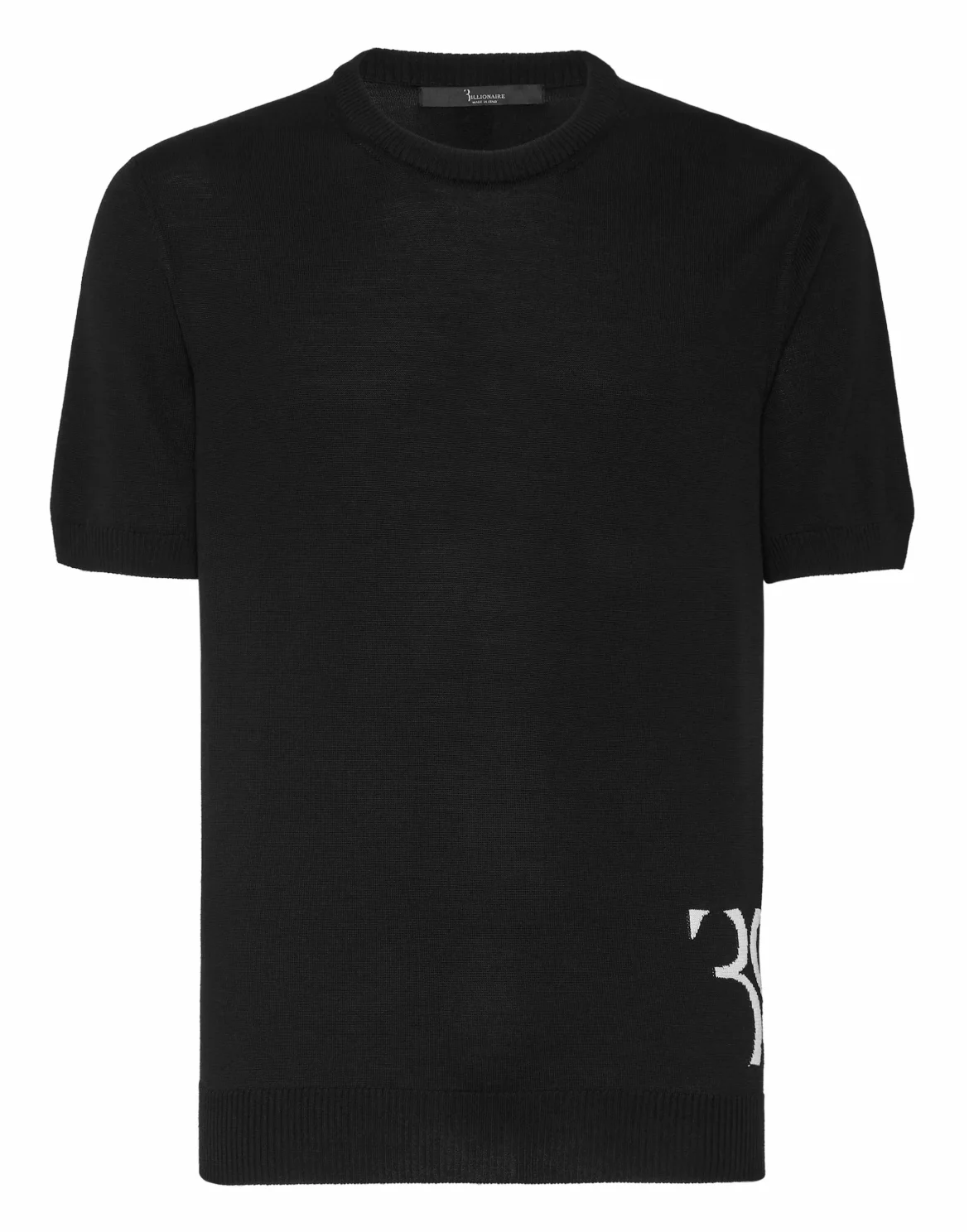 Wool and Silk T-shirt SS, цвет: Черный