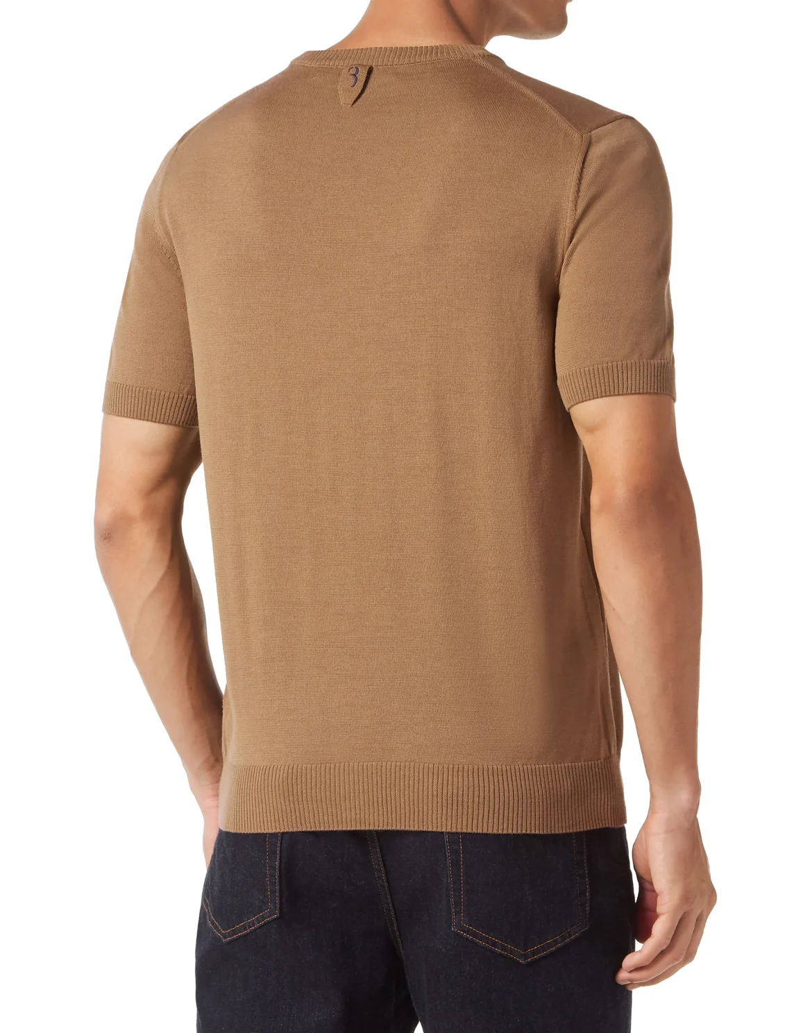 Wool and Silk T-shirt SS, цвет: Бежевый