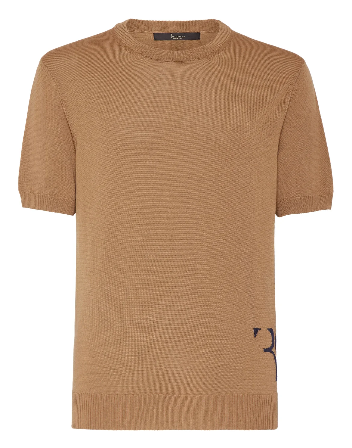 Wool and Silk T-shirt SS, цвет: Бежевый