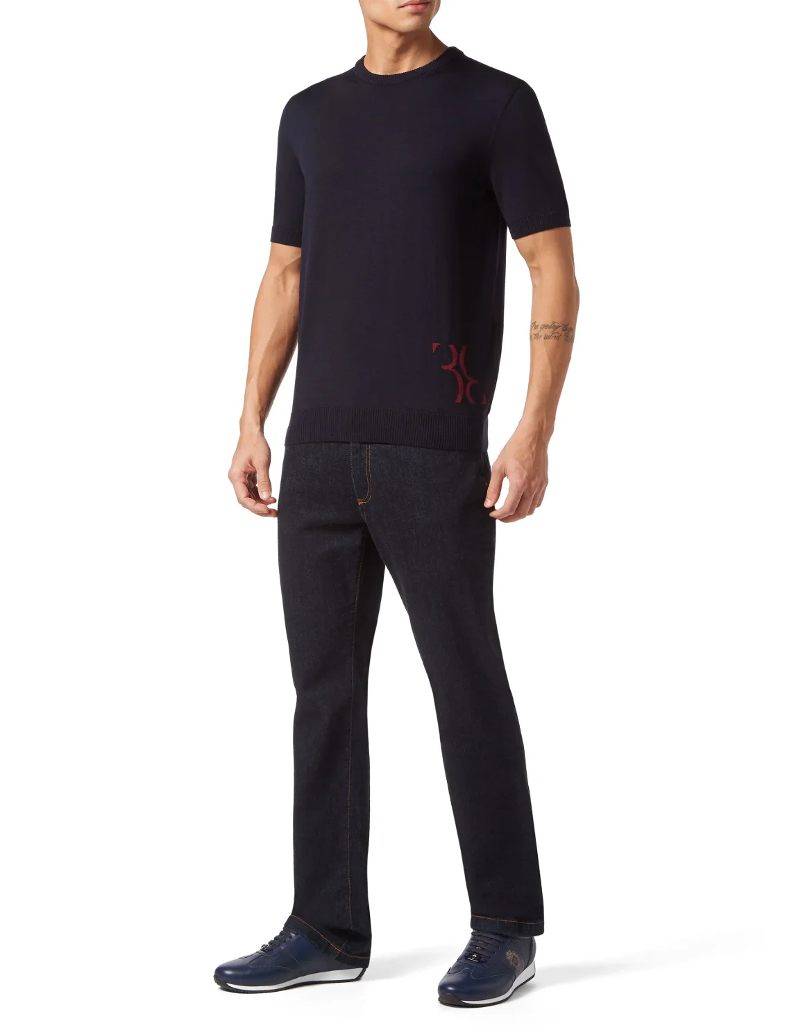 Wool and Silk T-shirt SS, цвет: Синий