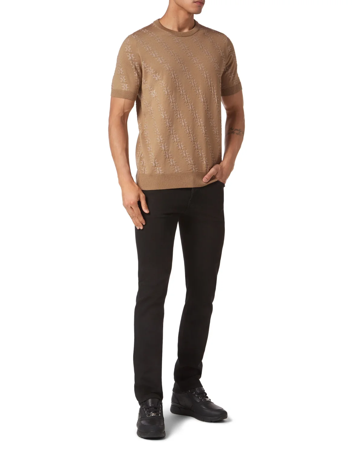 Wool and Silk T-shirt SS, цвет: Бежевый