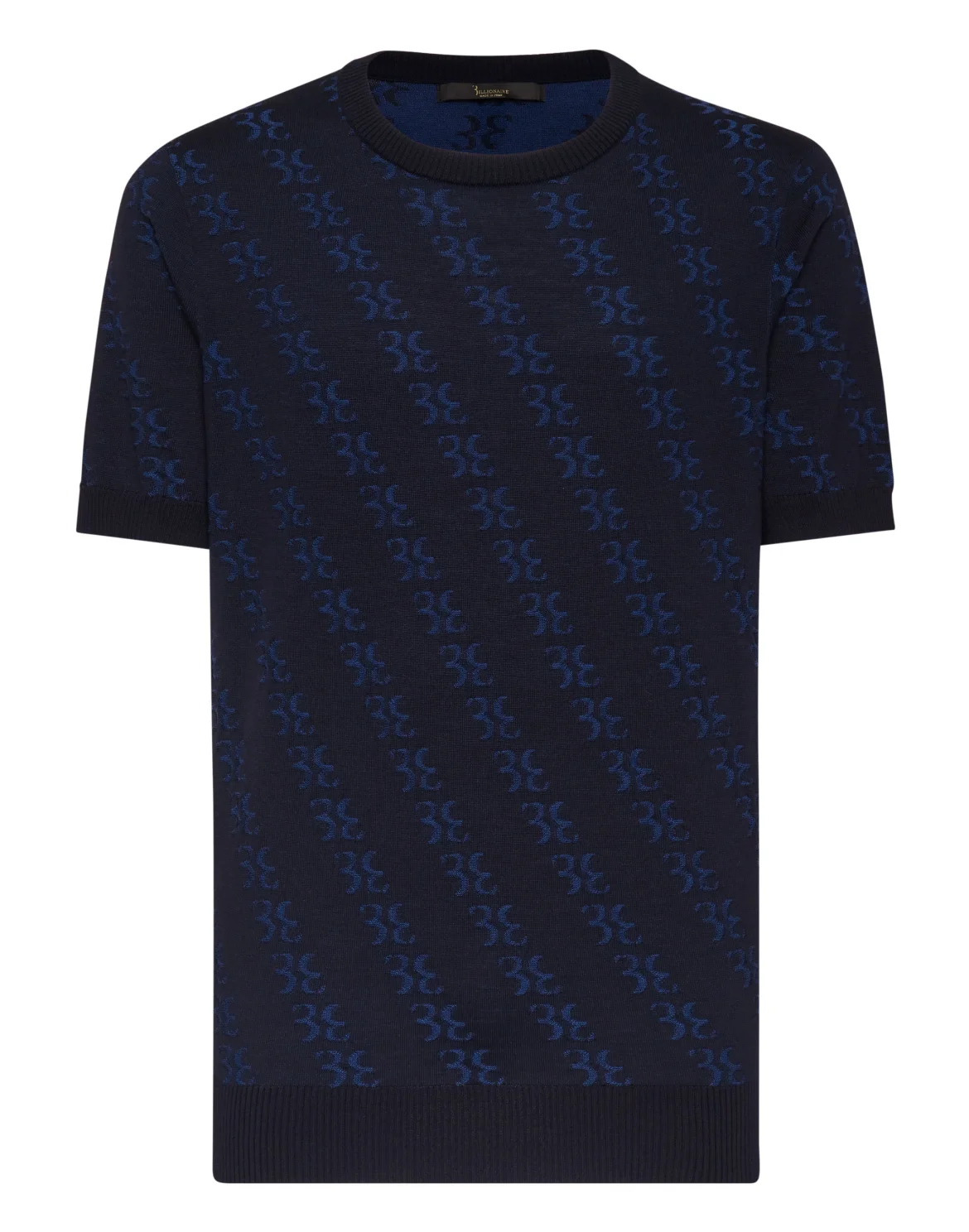 Wool and Silk T-shirt SS, цвет: Синий