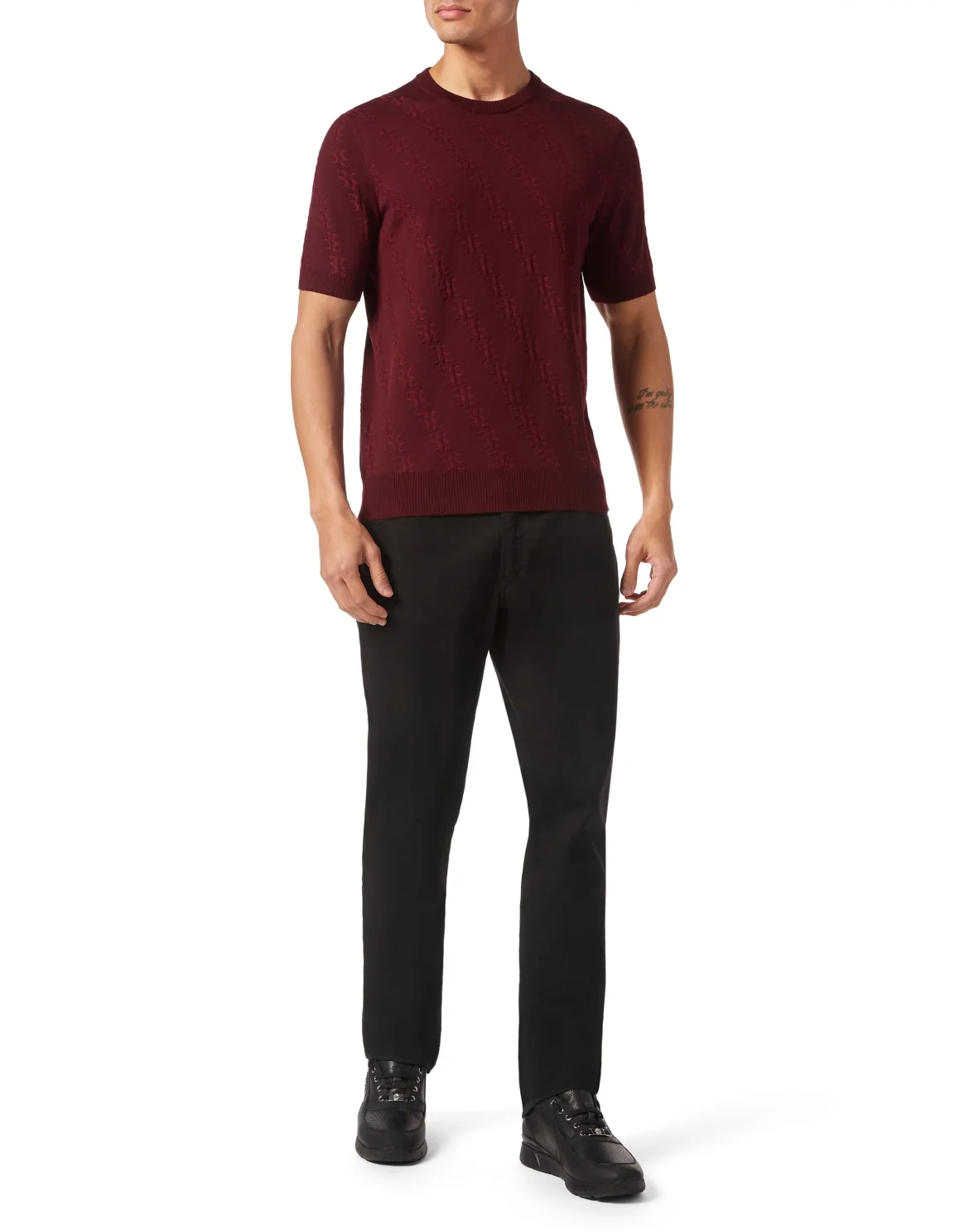 Wool and Silk T-shirt SS, цвет: Красный