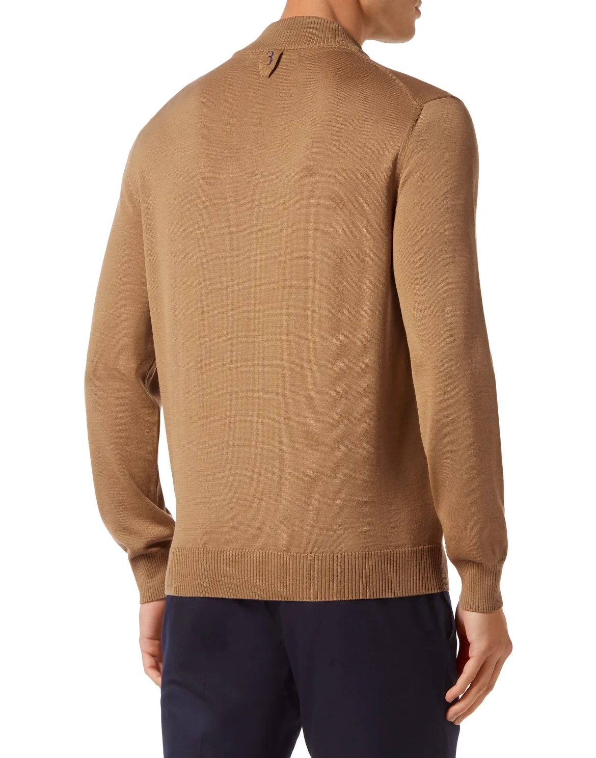 Wool and Silk Pullover full zip, цвет: Бежевый