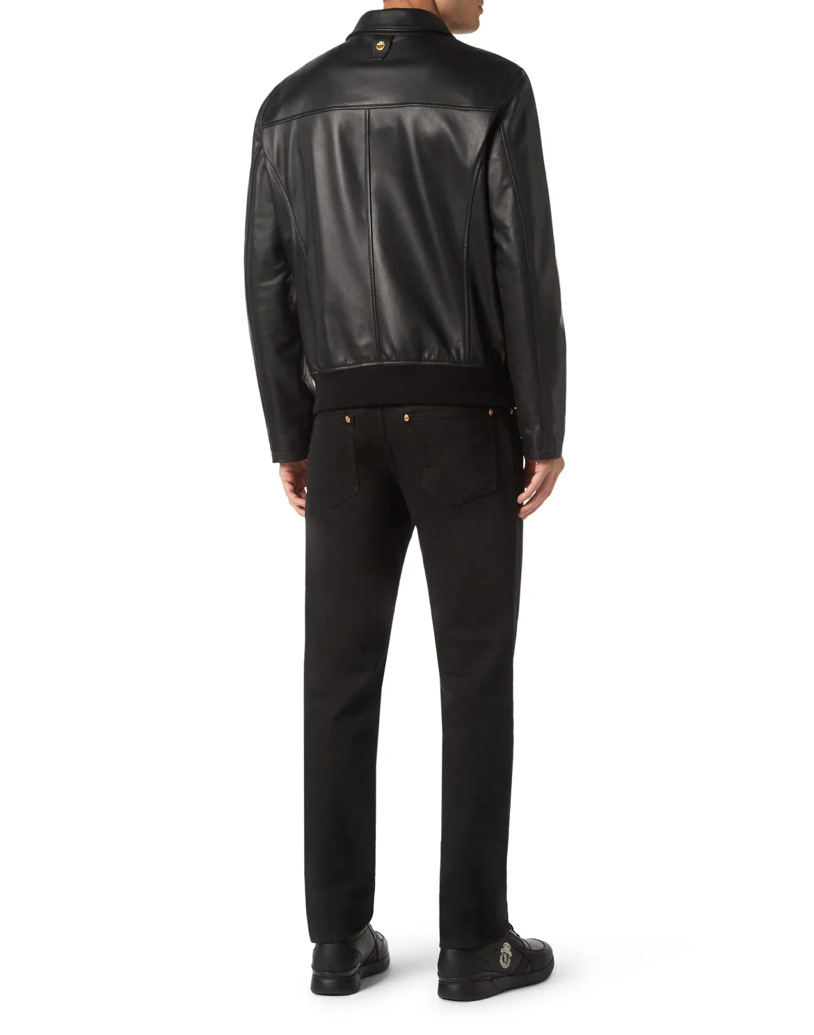 Leather Bomber, цвет: Черный