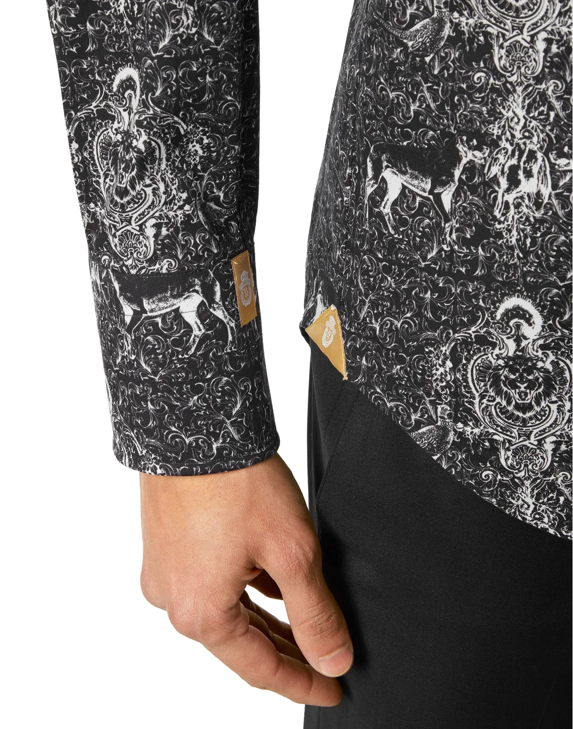 Shirt Slim Fit, цвет: Черный