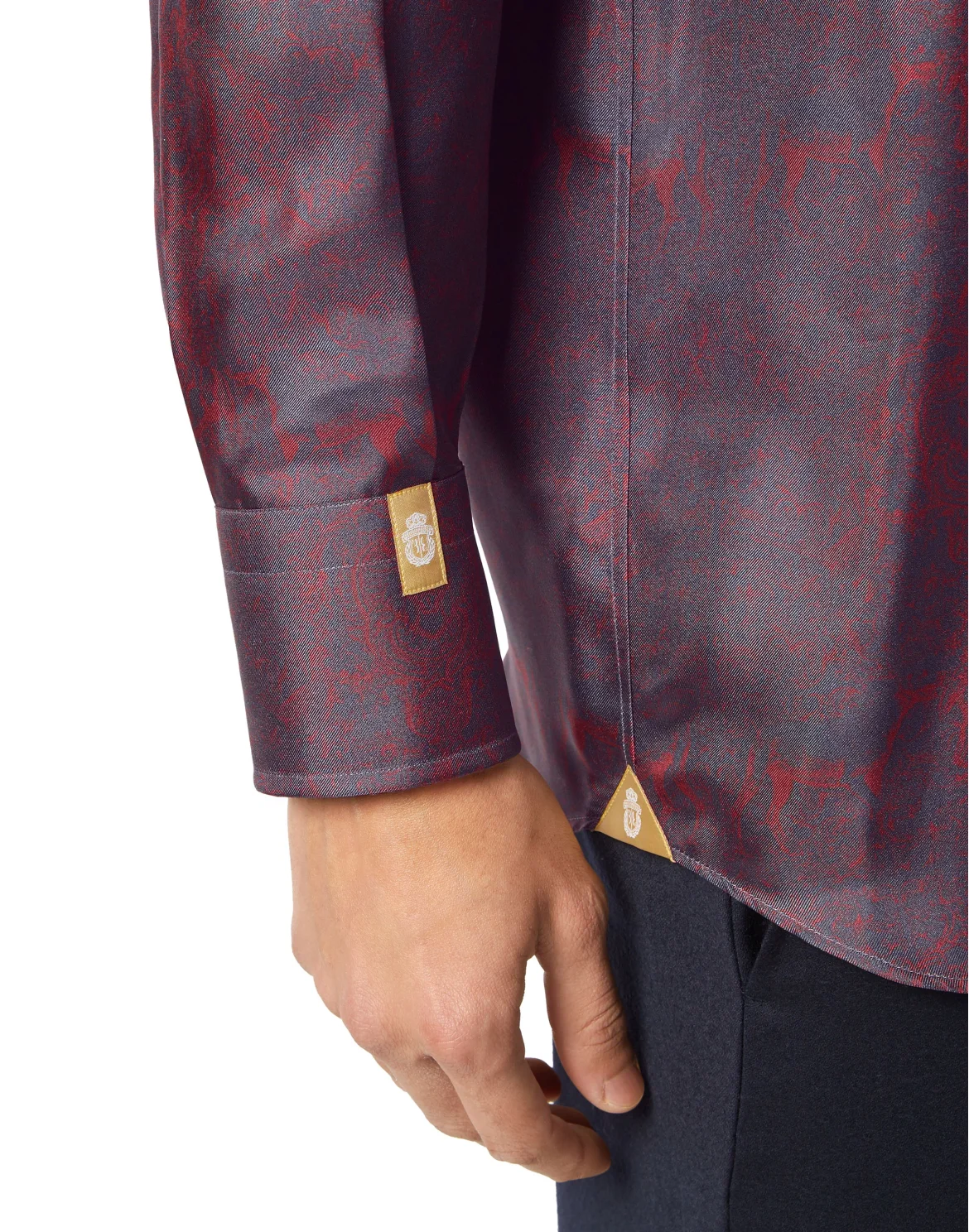 Silk Shirt Regular Fit, цвет: Синий