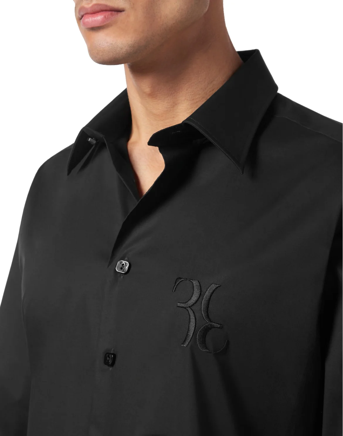 Shirt Slim Fit, цвет: Черный