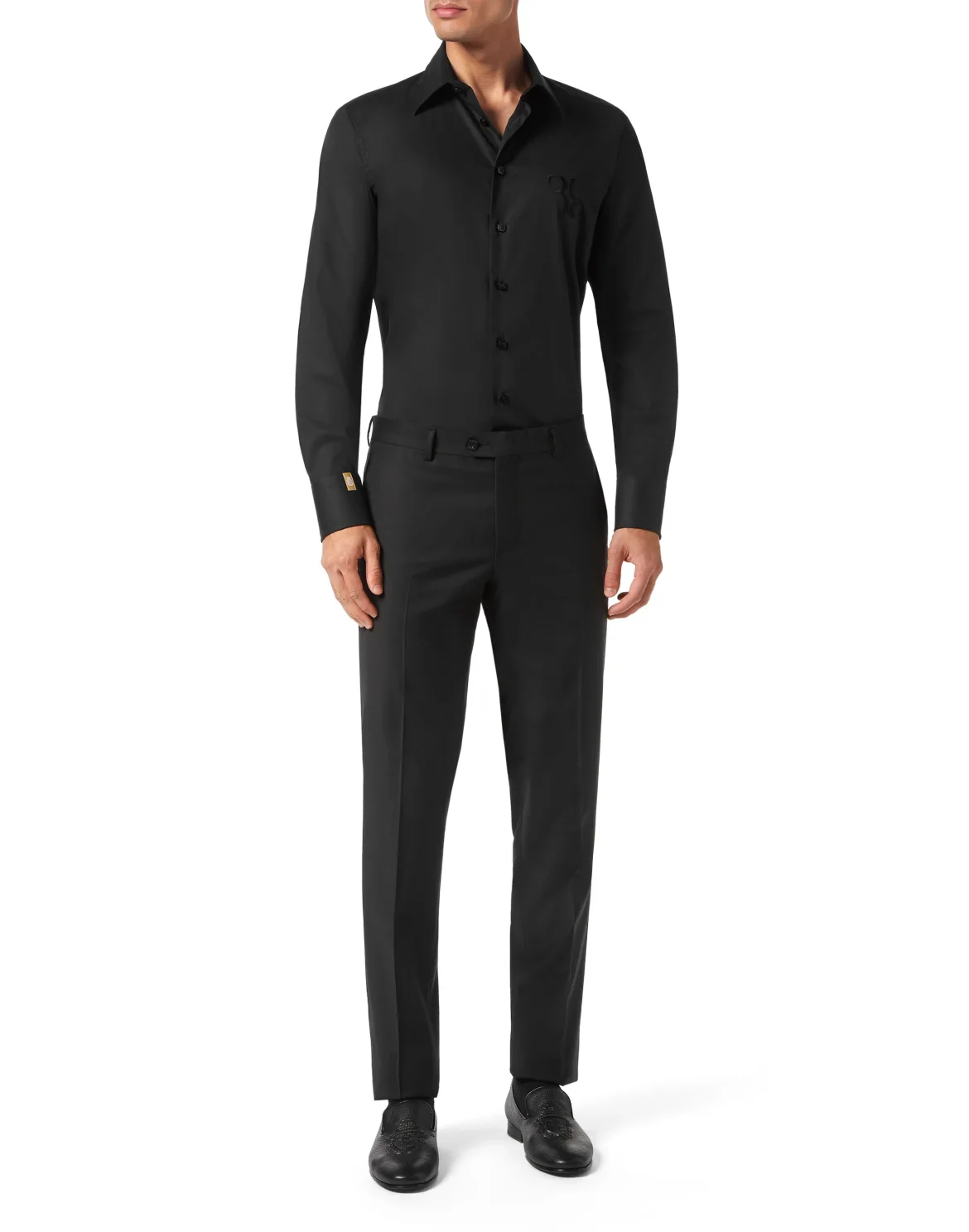 Shirt Slim Fit, цвет: Черный