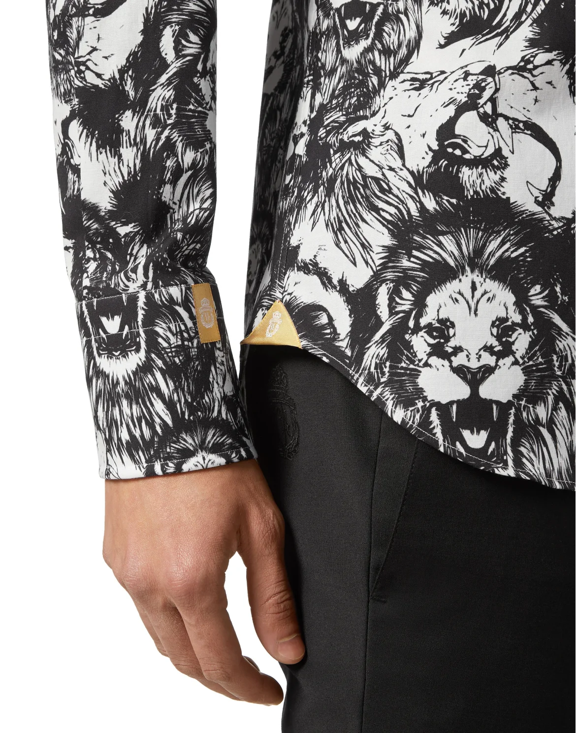 Shirt Slim Fit, цвет: Черный