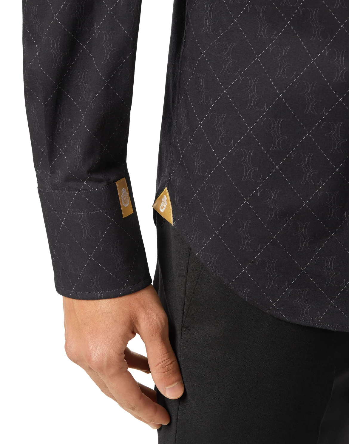 Shirt Slim Fit, цвет: Черный