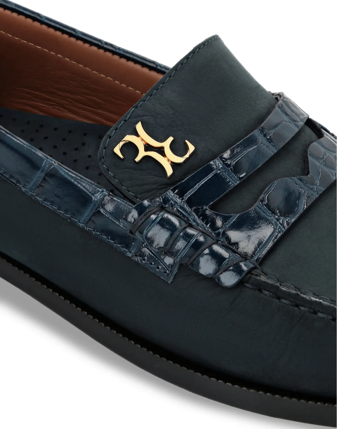 Nabuk Moccasin, цвет: Синий
