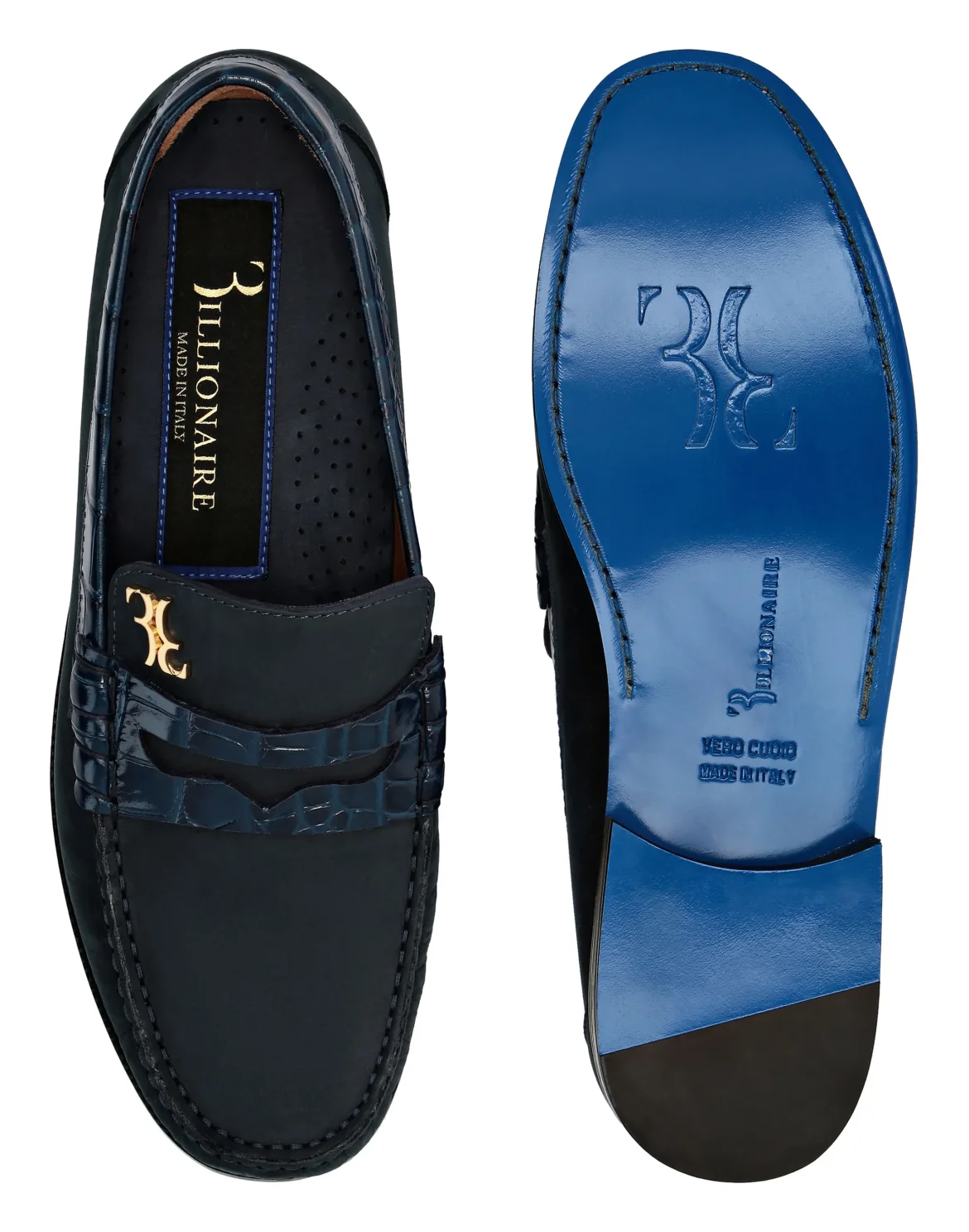 Nabuk Moccasin, цвет: Синий