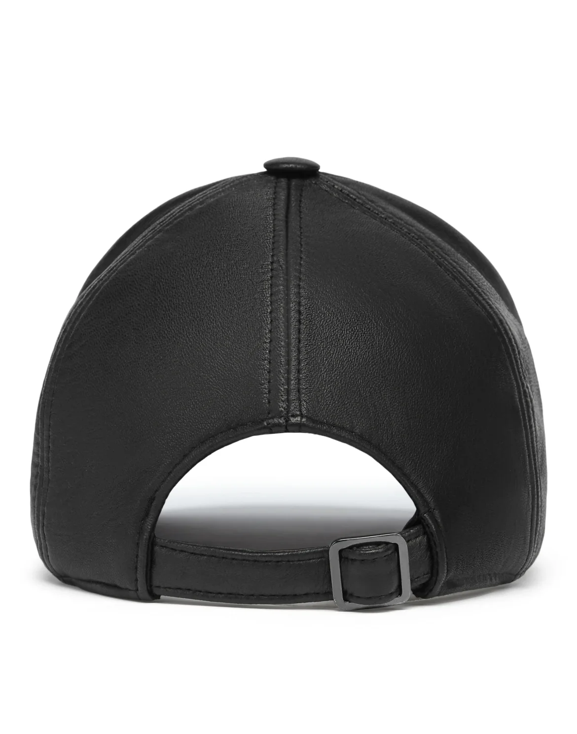 Leather Baseball Cap, цвет: Черный