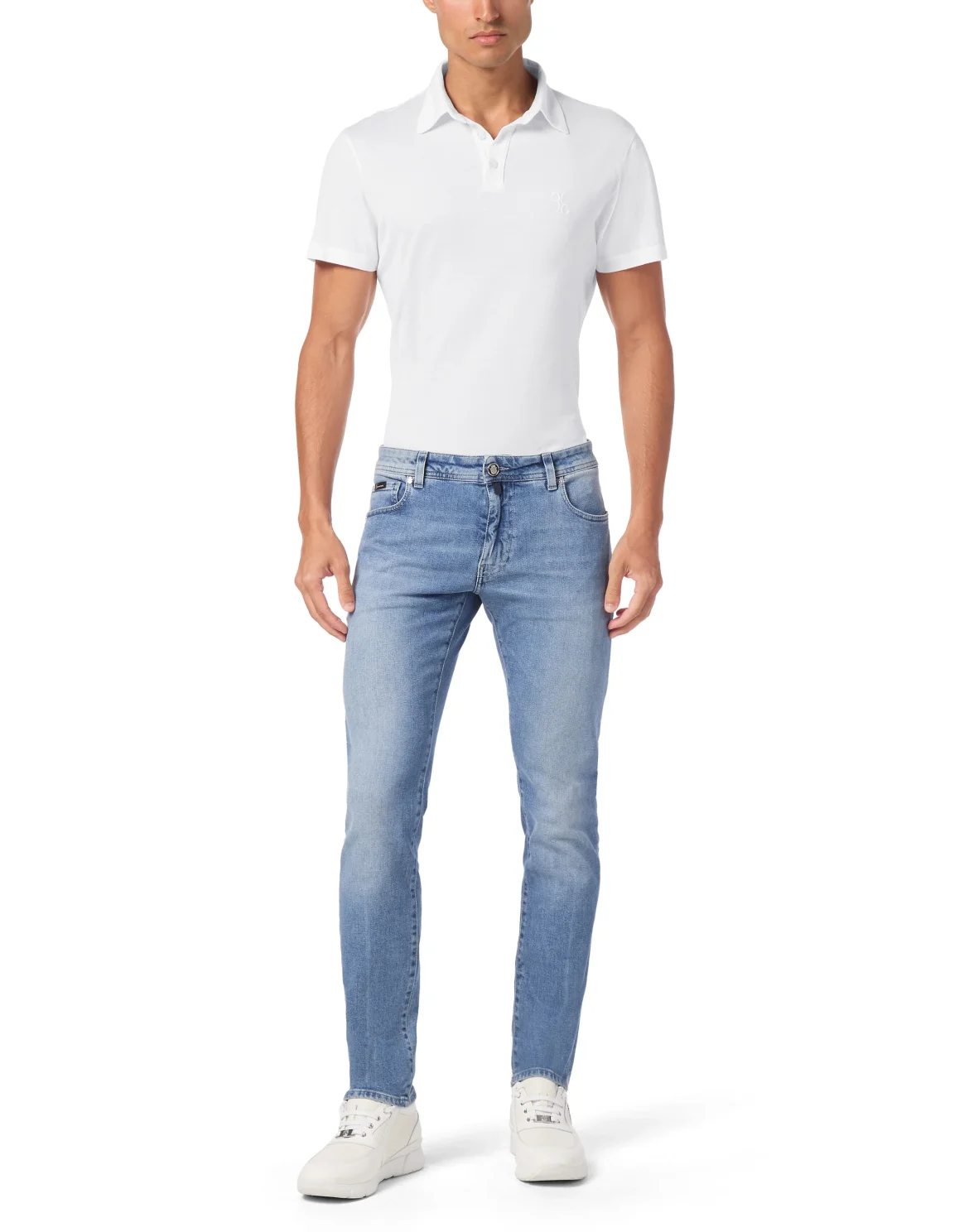 Super Straight Cut Trousers, цвет: Голубой