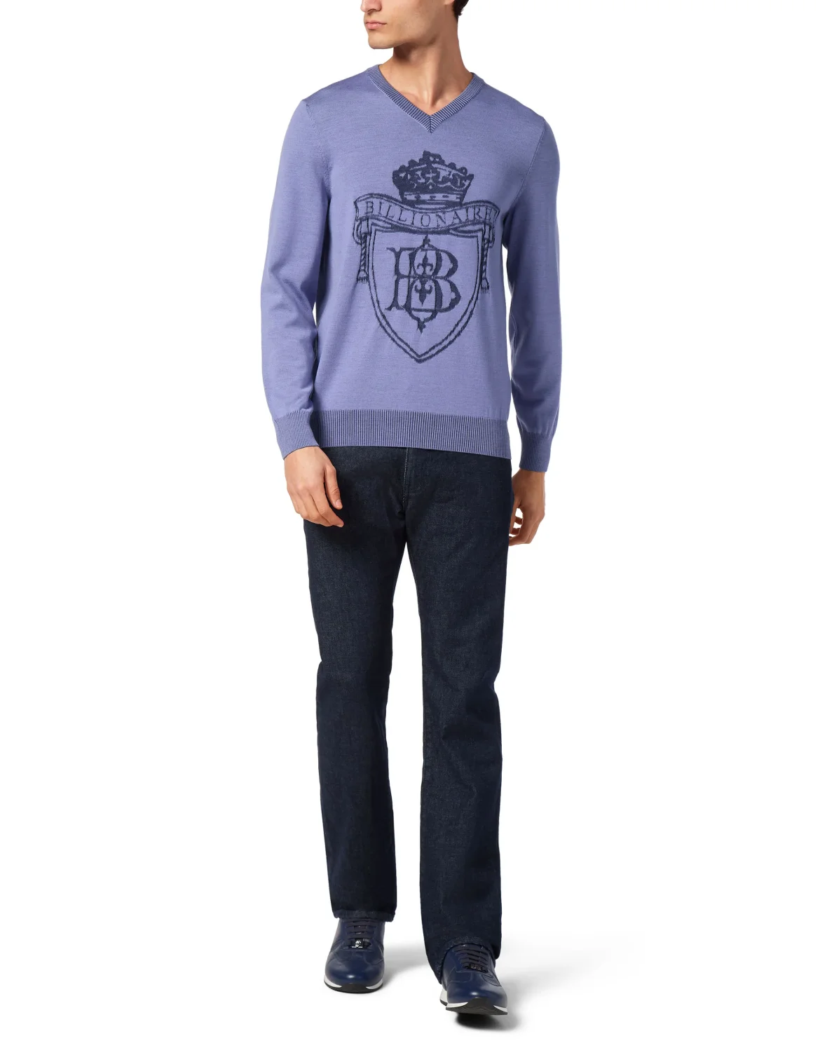 Silk/Wool Pullover V-Neck LS, цвет: Розовый