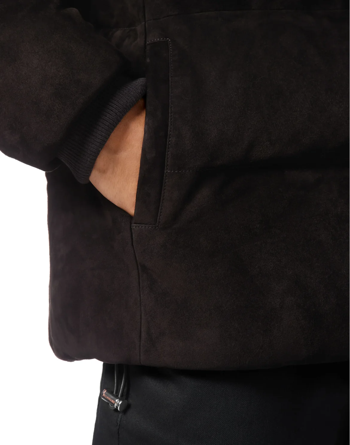 Suede Parka, цвет: Черный