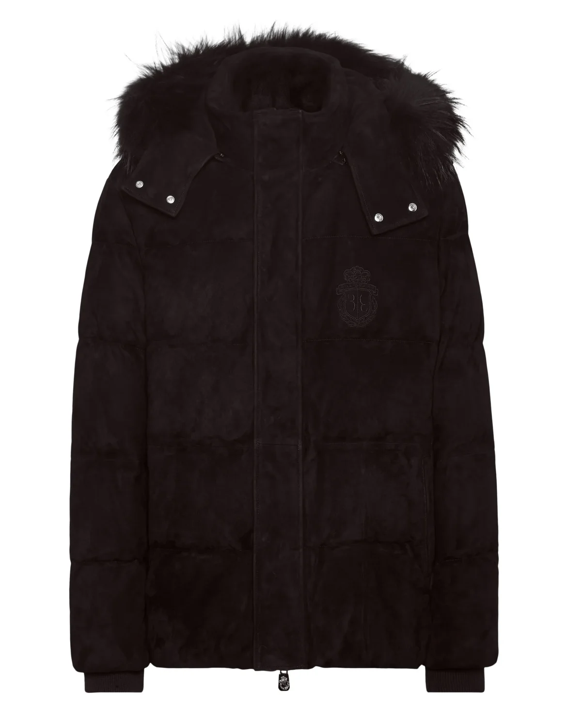 Suede Parka, цвет: Черный