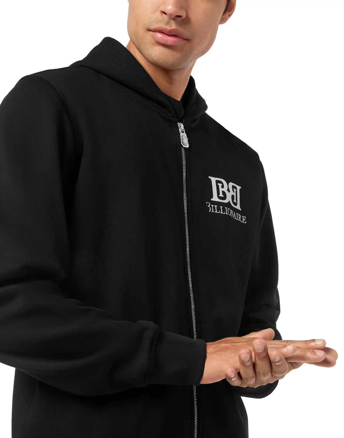 Hoodie Sweatjacket LS, цвет: Черный