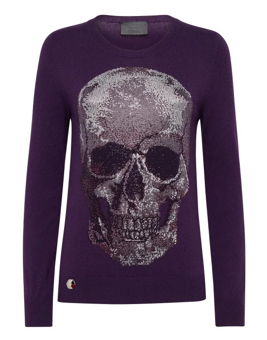 Pullover Round Neck LS "Sun" Skull