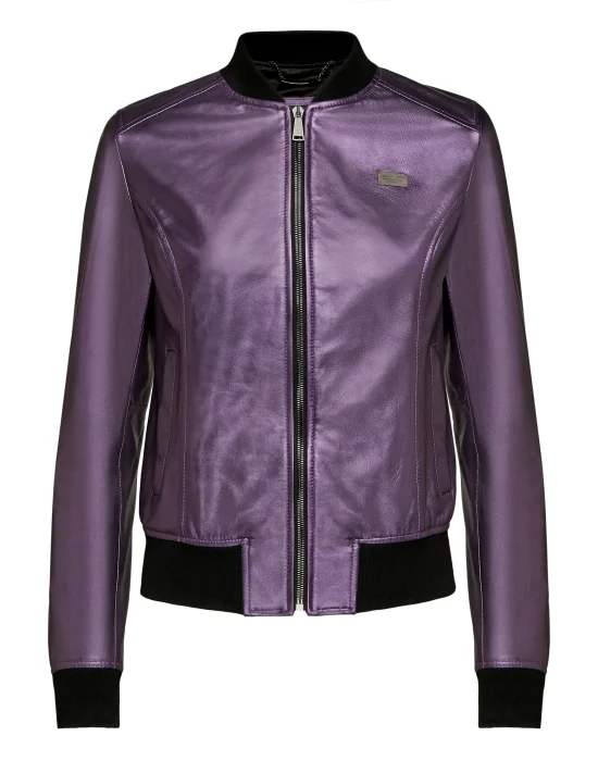 Leather Bomber Statement
