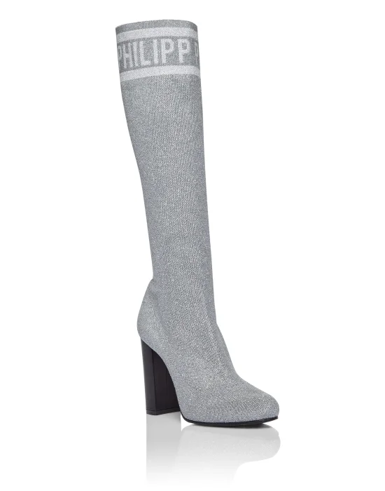 Boots Mid Heels Mid Lurex