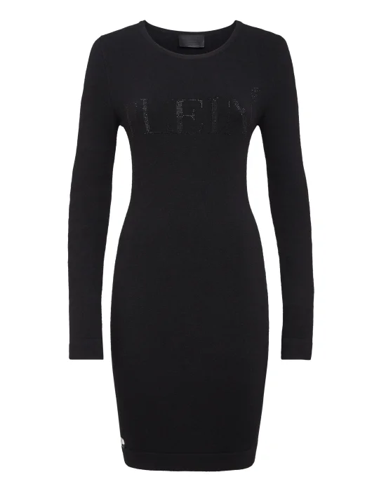 Knit Dress Crystal Plein