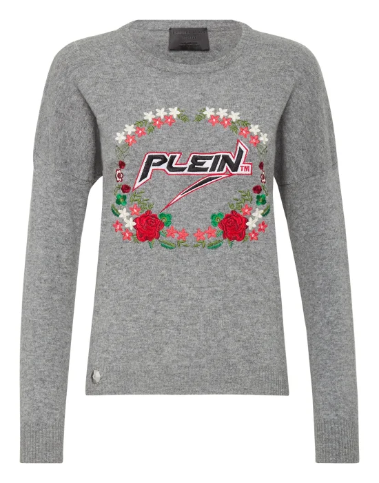 Pullover Round Neck LS Space Plein