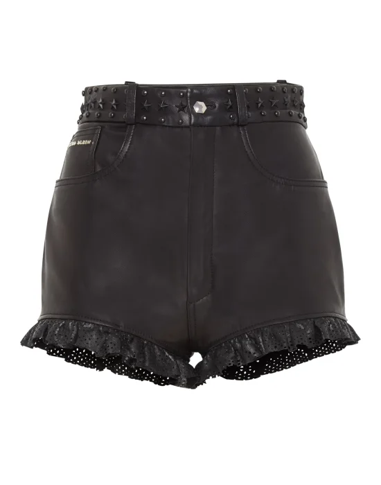 Leather Shorts Statement
