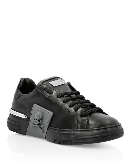 LO-TOP SNEAKERS PHANTOM KICK$ LEATHER SKULL