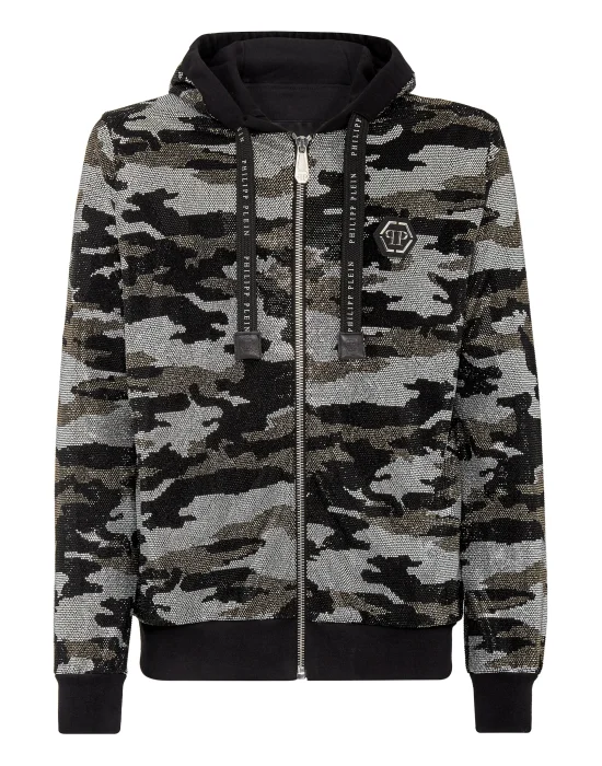 Hoodie Sweatjacket Camouflage
