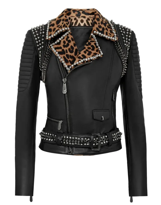 Leather Biker Leopard