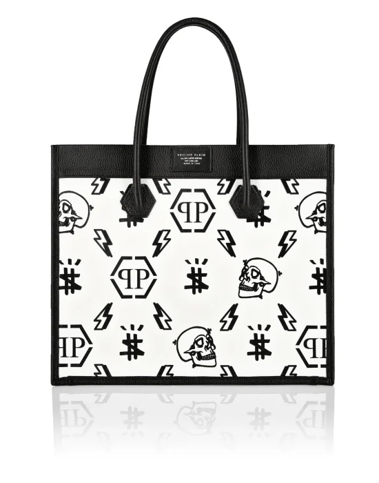 Leather Tote Bag Monogram