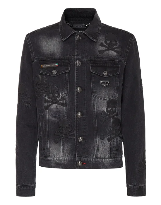 Denim Jacket Skull