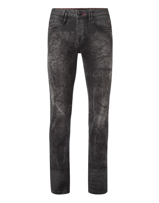 Denim Super Straight Cut Embroidery Hexagon