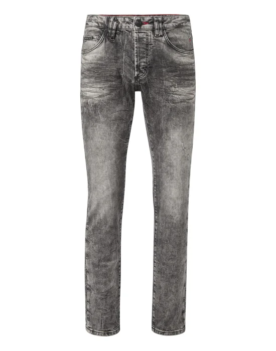 Denim Super Straight Cut Embroidery Hexagon