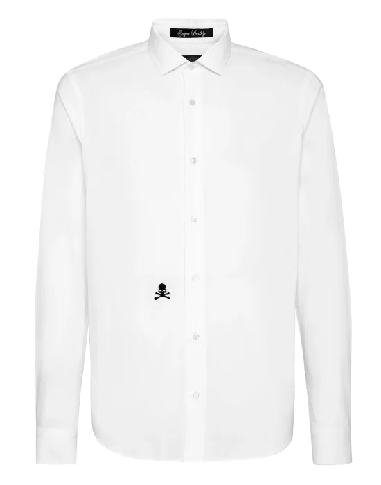 Shirt Sugar Daddy LS Embroidery Skull