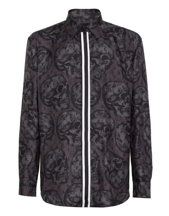 Silk Shirt Fit Dandy Skull