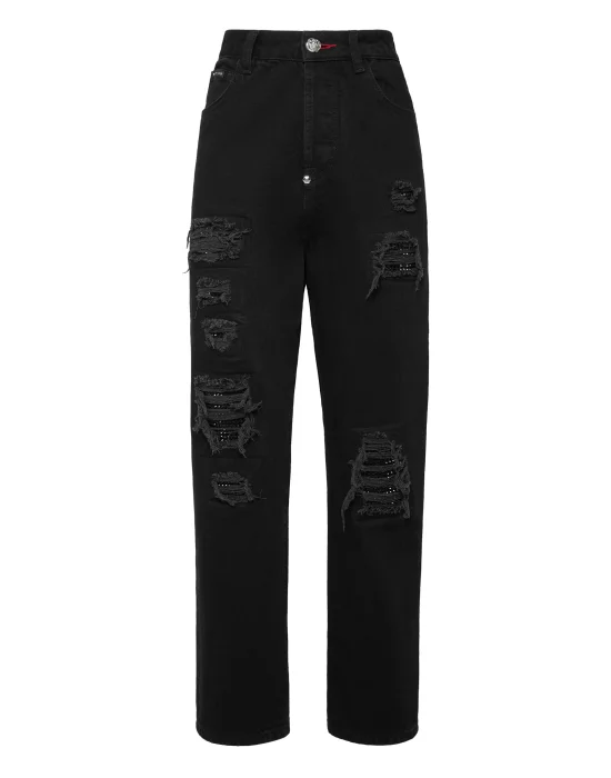 Denim Loose Fit Jet Destroyed