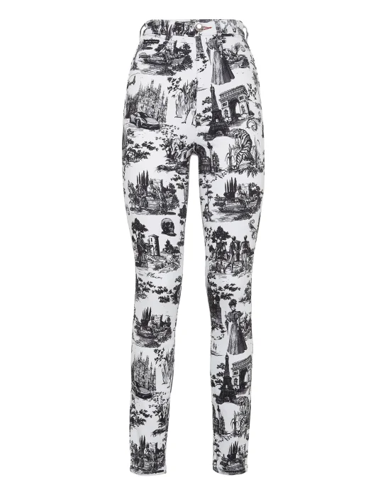 Denim Super High Waist Jegging Print En PLEIN air